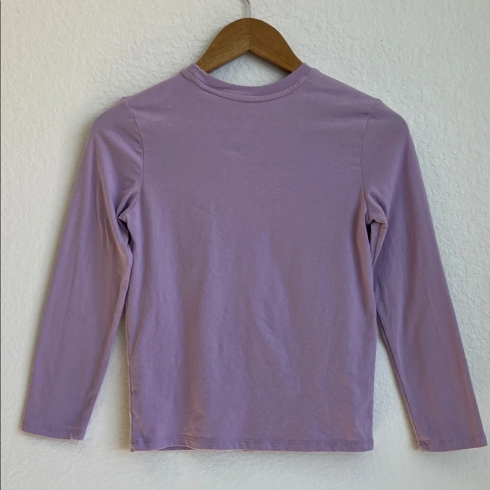 Cat & Jack Purple Nature Graphic Long Sleeve Tee • M (8/10)